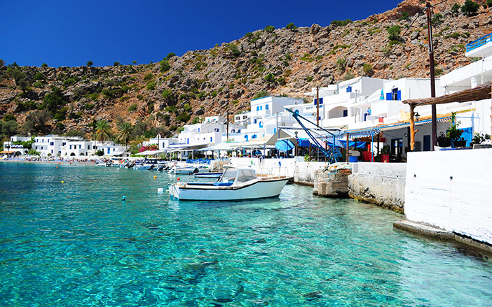Greek coastline village of Loutro