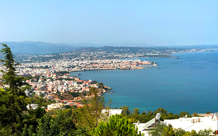 Souda overlooking the city of Chania